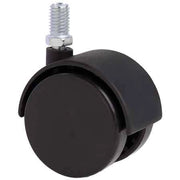 RUOTA ARREDAMENTO GEMELLATA C/PERNO 40 mm - fil. M8 - portata 28 kg - 4 pezzi