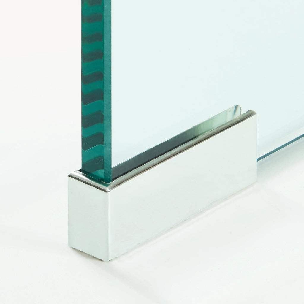 Tavolino da Salotto Varlofrek in Vetro 50 x 50 x 50 cm - Trasparente [en.casa]