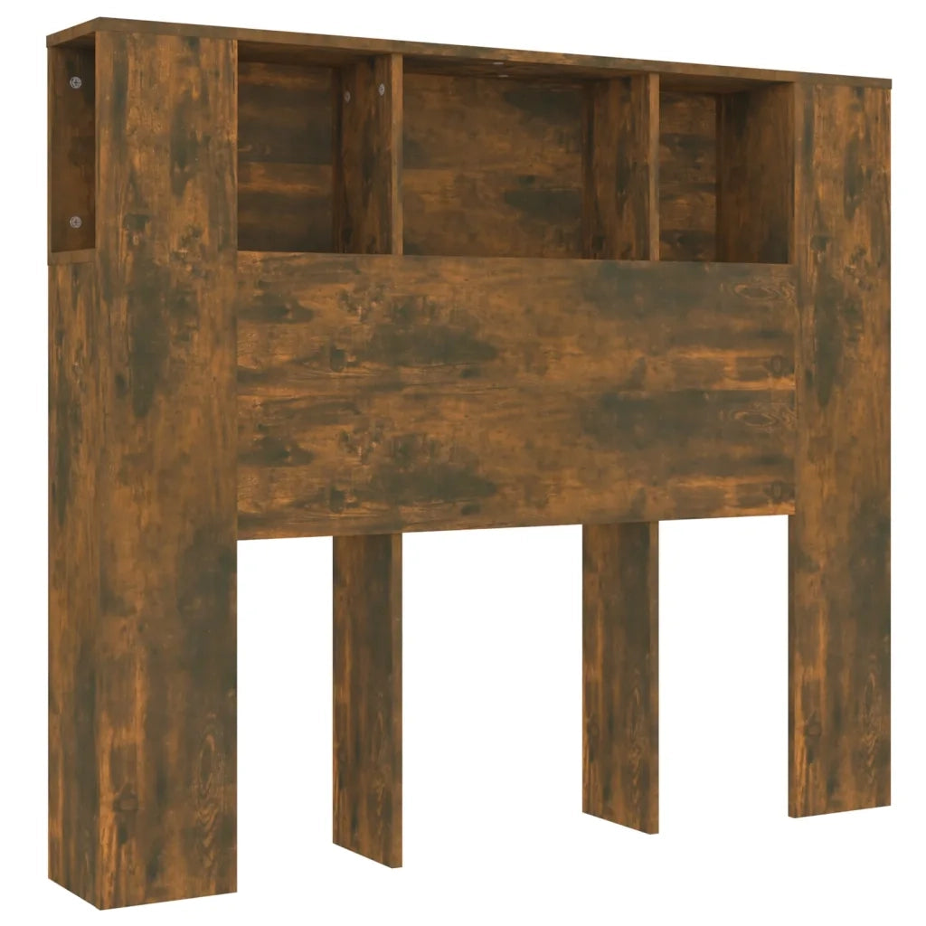 Testiera | Testata con Scomparti Rovere Fumo 120x18,5x102,5 cm