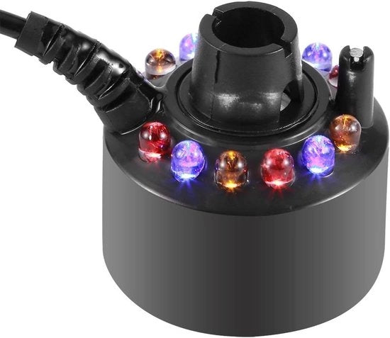 Waterverstuilatore con 12 led - adatto per bacino d'acqua fontana interna - presa tipo EU.