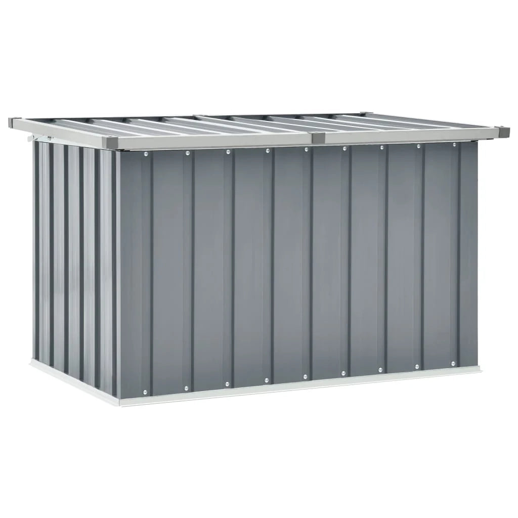 Contenitore/cassa portaoggetti da giardino grigio 109 x 67 x 65 cm 02_0013077