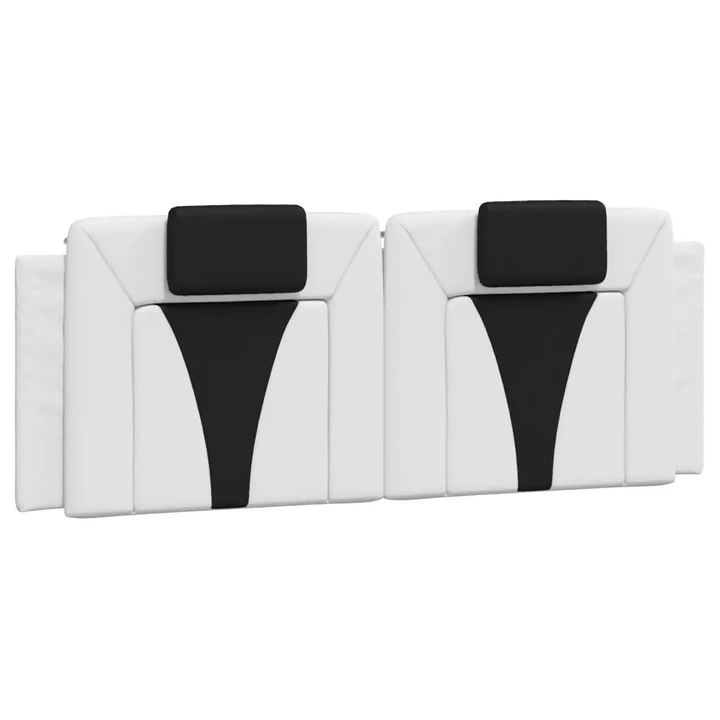 Letto Viana con Materasso Bianco e Nero 140x190 cm in Similpelle