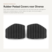 Copricerchione per pedali - adatto per Citroën 1007/207/208/C3/C4/C5/C6/C8 - Dimensioni totali 75x60x36 mm - Facile da installare - Peso 90 g - Gomma per pedali