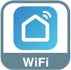 Vam Ventilatore da soffitto a risparmio energetico FACTORY Wi-Fi nero 132 cm telecomando 6 velocità