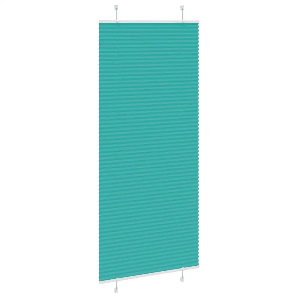 Tenda Plissettata Verde petrolio 90x200 cm Larghezza Tessuto 4015413