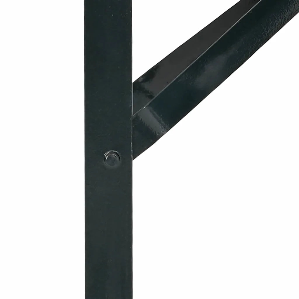 Gamba per Tavolo Birra 2 pcs Nero 39 x 3 x 75 cm 42001776