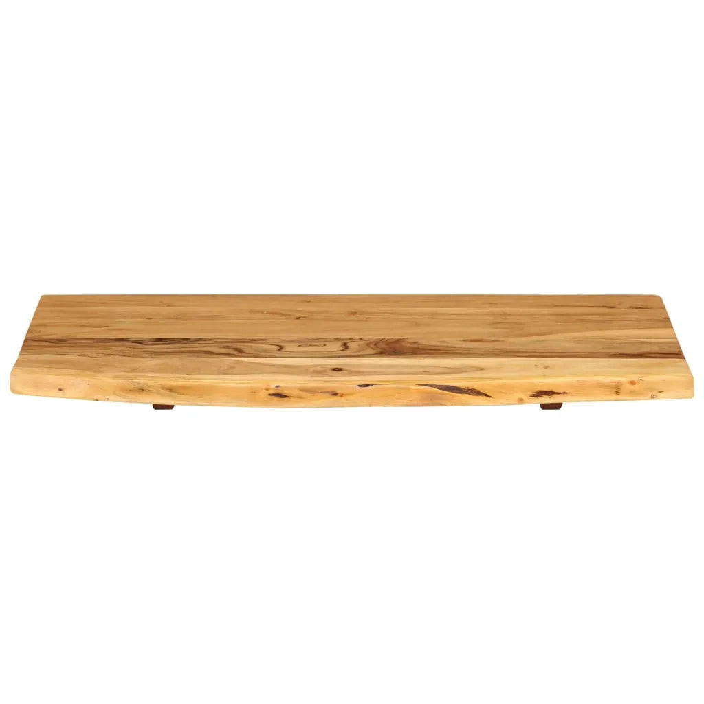 Piano per VanitÃ  Bagno in Massello di Acacia 80x52x2,5 cmcod mxl 79901