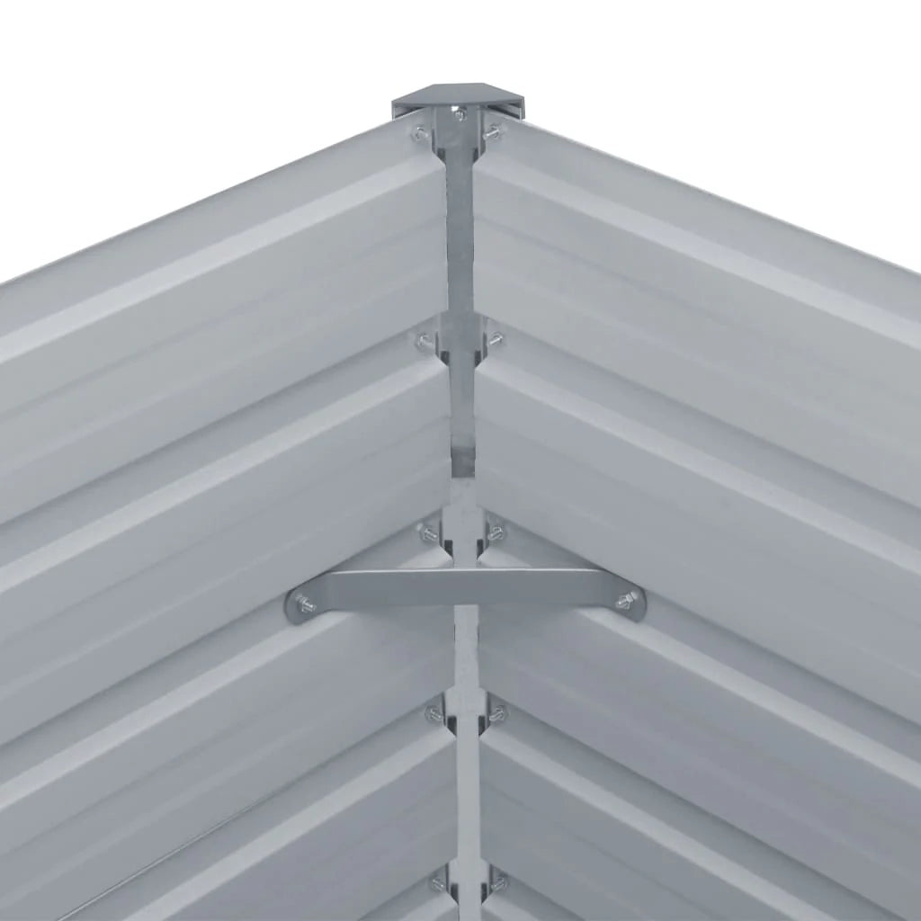 Fioriera 100 x 100 x 45 cm acciaio zincato verde 02_0000786