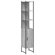 Mobile da Bagno | Armadio da bagno Grigio Sonoma 33x33x185,5 cm Legno Multistrato