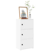 vidaXL Libreria Bianca 40x24x77 cm in Legno Multistrato