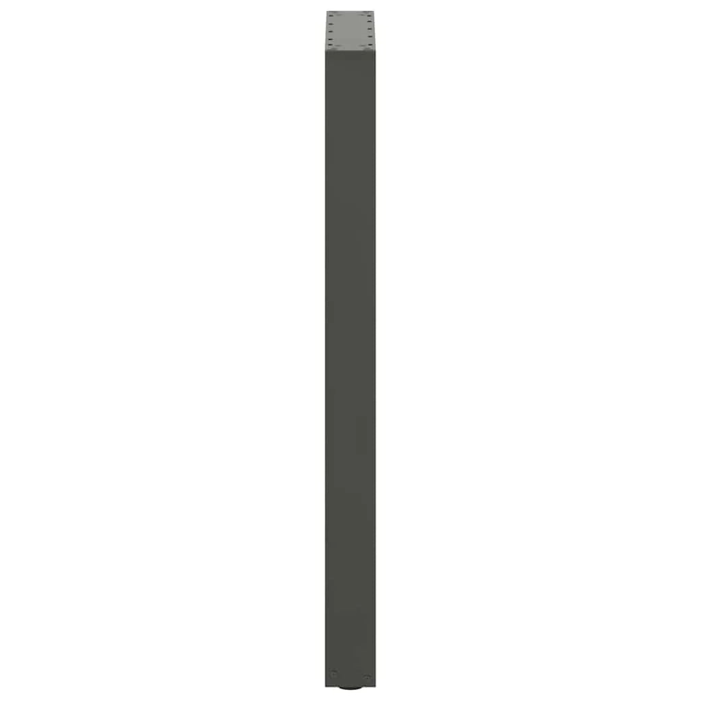 Set di 2 gambe regolabili per tavolo da bar a forma di U 40 x 100 cm design moderno acciaio antracite 02_0057470