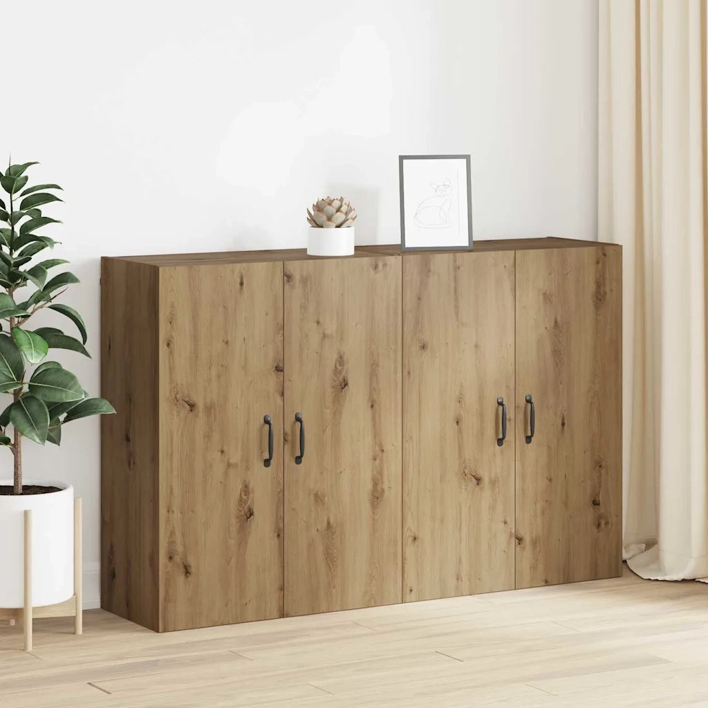 vidaXL Armadi da Muro 2 pcs rovere artigianale 69.5 x 34 x 90 cm