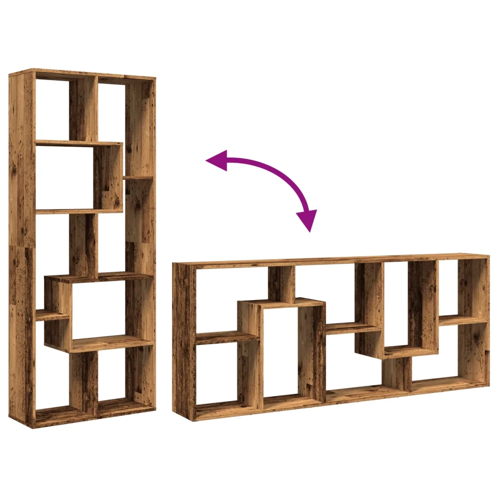 Libreria Divisorio Legno Antico 67x25x161,5 cm in Truciolato 858082