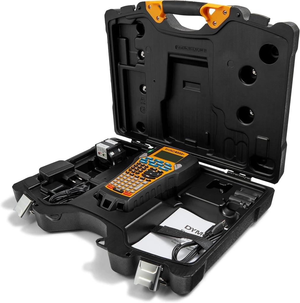 Rhino 6000+ Etichettatura industriale con custodia | Etichettatrice ricca di funzioni con connessione al PC