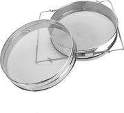 Filtro a doppia lastra di miele - RVS setola fine mesh - attrezzatura per apicoltura con maniglie.
