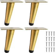 Piedi di tavolo in acciaio - Piedi di tavolo a forma di pin retro - Piedi di tavolo 4pz - Piedi di tavolo inclinati in acciaio - Piedi di tavolo a forma di cono - Piedi di tavolo da salotto