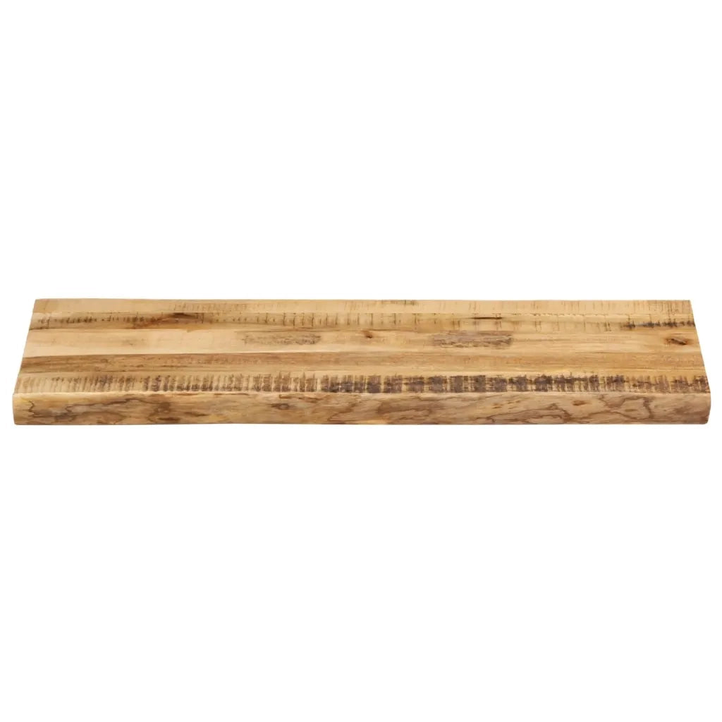 vidaXL Piano Tavolo Bordi Vivi 80x40x3,8cm Legno Massello Mango Grezzo