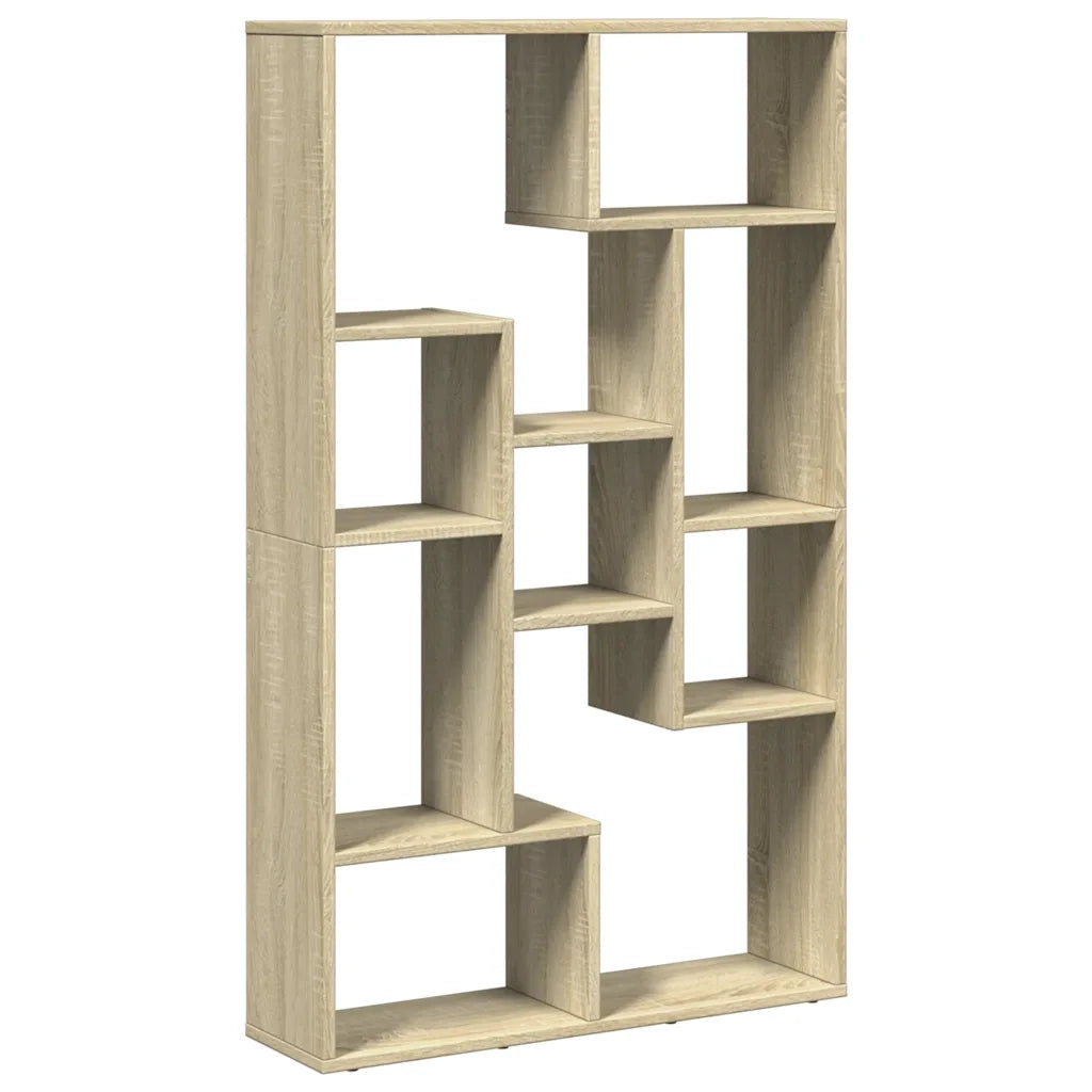 Libreria-Scaffale per Libri-Mobile di Stoccaggio Rovere Sonoma 72x20x120 cm in Truciolato