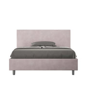 Letto Matrimoniale Francese 140x190 cm con Rete e Contenitore Adele Glicine