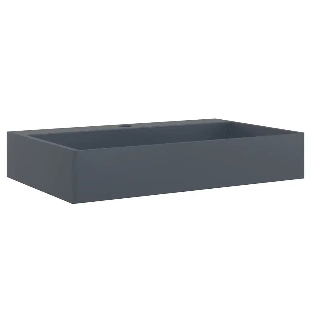 vidaXL Lavandino 60x38x11 cm Blocco in Marmo/Minerale Antracite