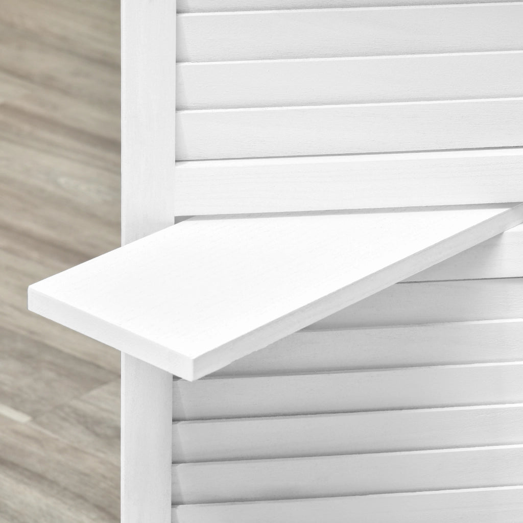 Paravent in legno 4 ante ¨C zephmum ¨C bianco 160x170 cm