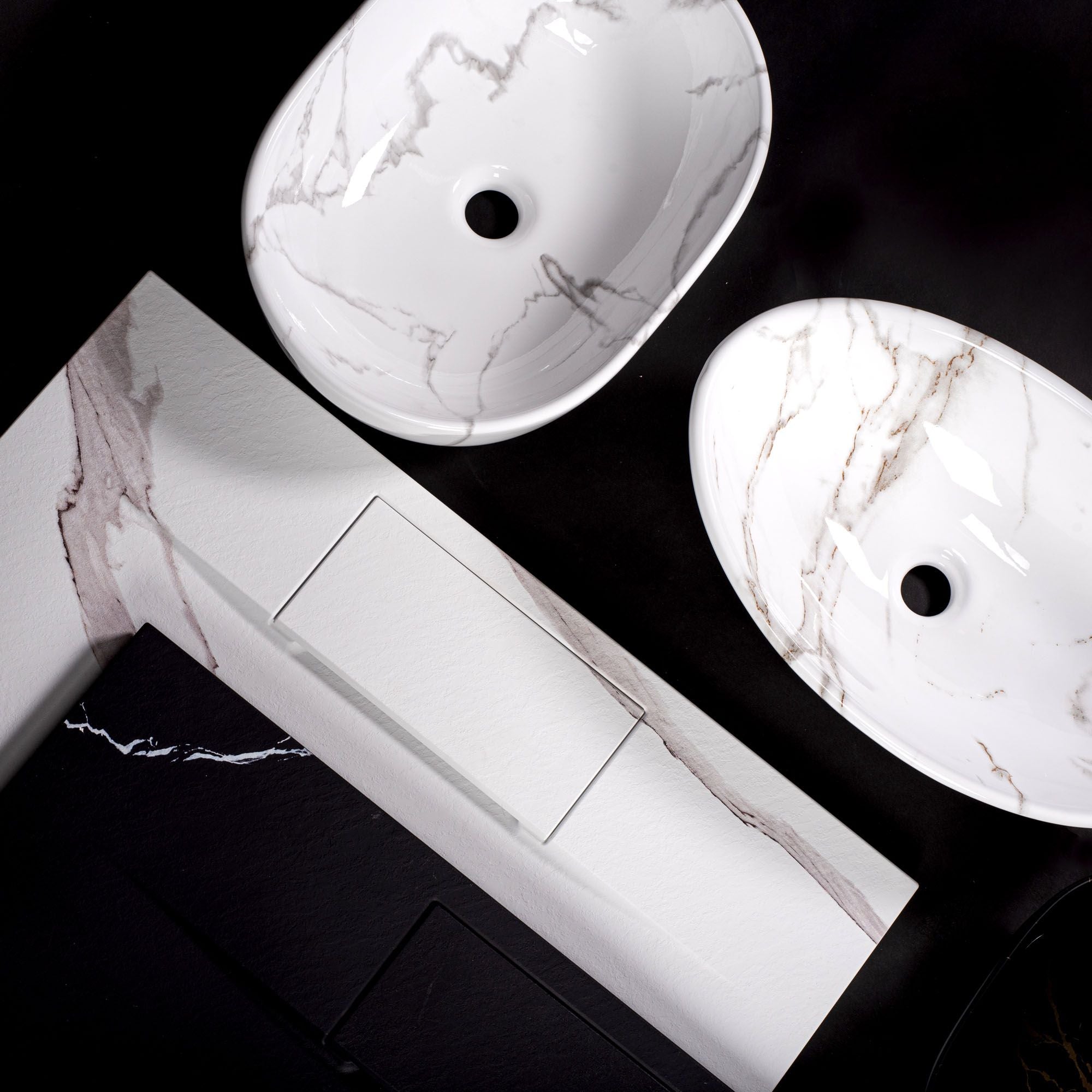 Lavabo Da Appoggio In Ceramica Rea Cleo Black Aiax Matt