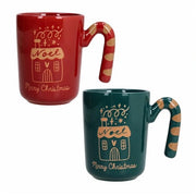 Set 2 Pezzi Tazzone Tazza Latte Natale Idea Regalo Candy Twist 370 cc Tognana
