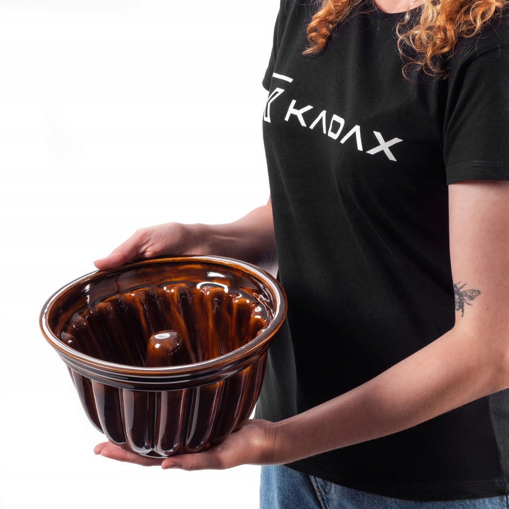 Teglia per torta KADAX con manicotto a camino, in gres, 24 cm, 2,5 l