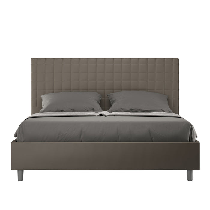 Letto Matrimoniale 160x200 cm con Rete Sunny Cappuccino