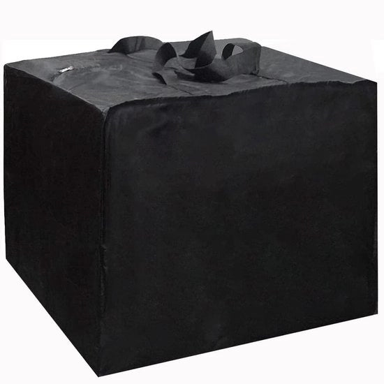 Tas di stoccaggio per cuscini da giardino - Impermeabile, anti UV, resistente allo sforzo - 420D tessuto Oxford - 80 x 80 x 60 cm - Nero