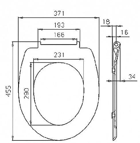 Sedile WC in Duroplast con abbassamento automatico in design decorativo 19_0000697