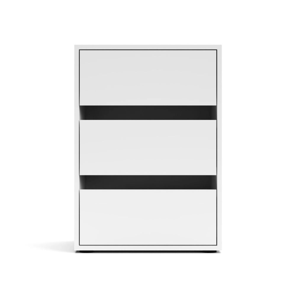 Cassettiera Smart ST2 con 3 cassetti in colore bianco