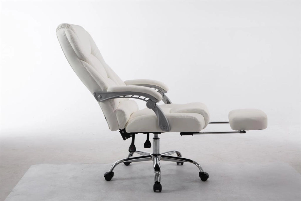 Sedia da ufficio Pacific in similpelle bianco