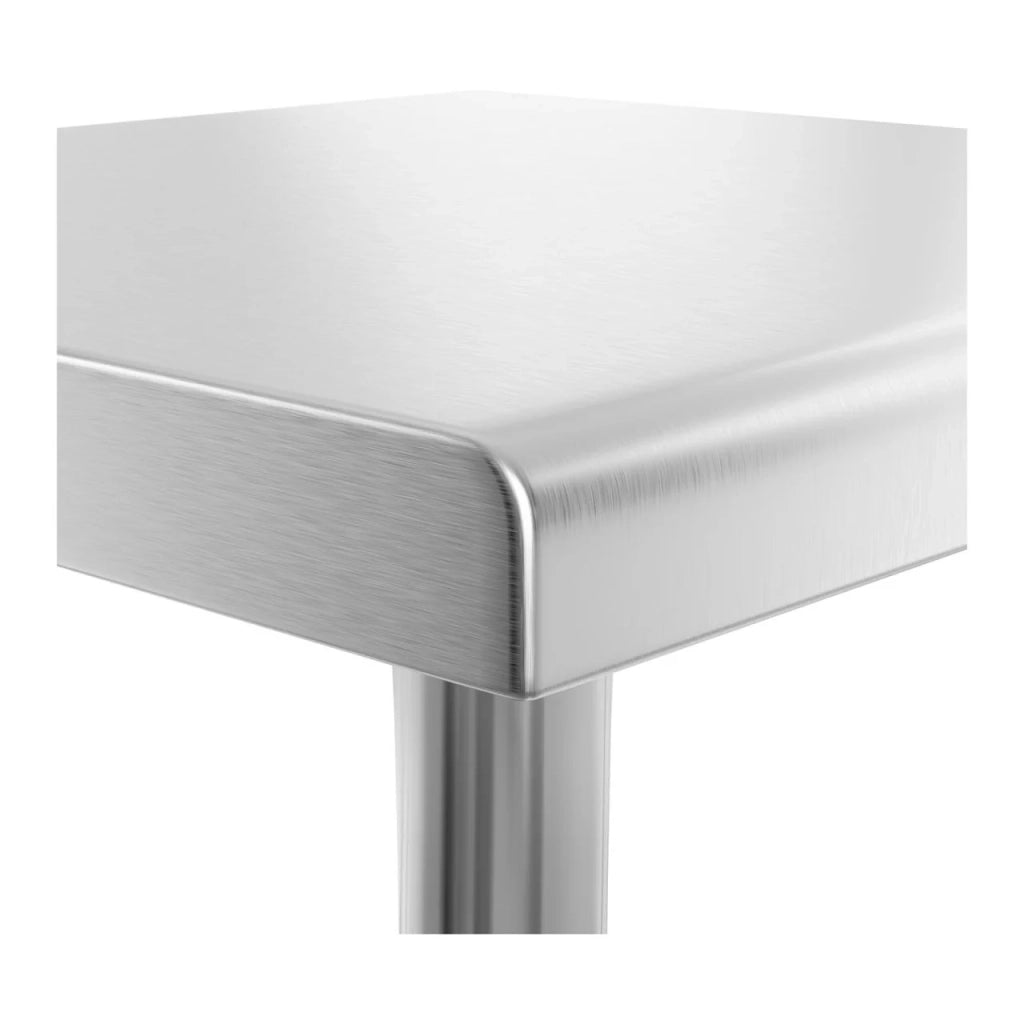 Tavolo da lavoro professionale in acciaio inox da cucina 60 x 60 cm portata 150 kg 14_0003662