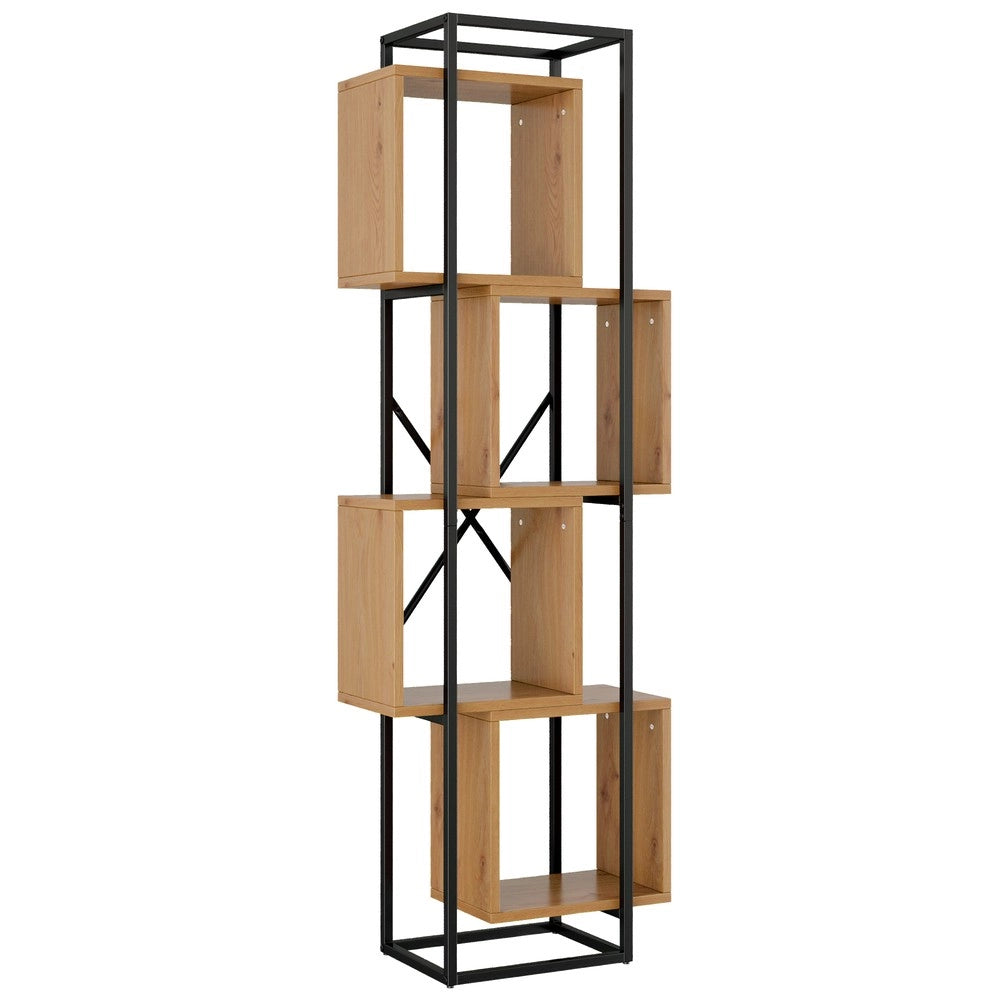 Scaffale aperto - Zephmum- 59¡Á30¡Á180 cm- 4 ripiani MDF- Design creativo a pila