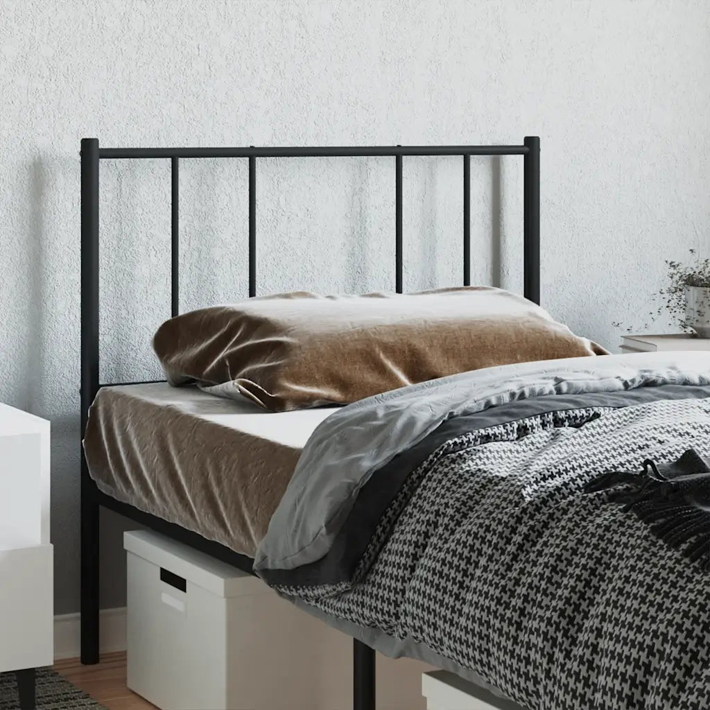 Testiera | Testata di Ricambio in Metallo Nero 90 cm