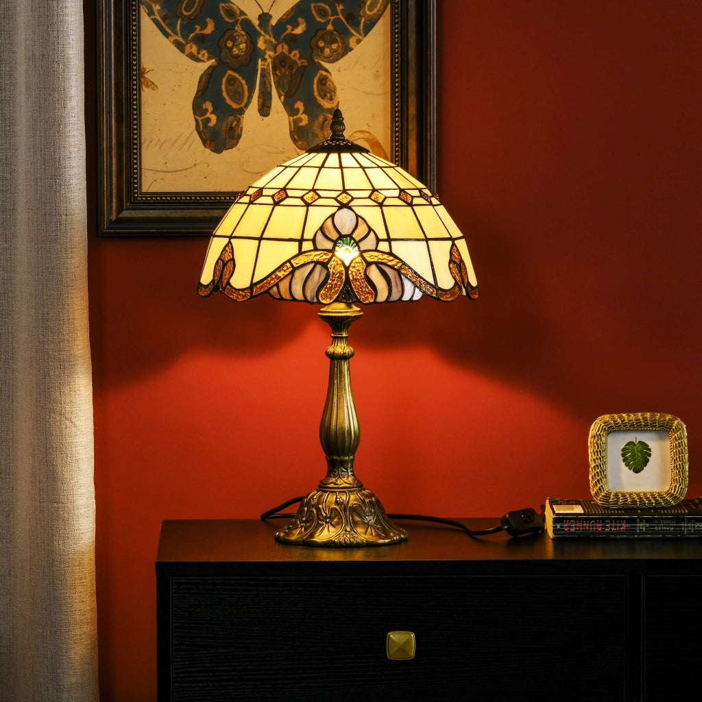Lampada da Tavolo ¨C zephmum ¨C Vetro Multicolor ?30x48 cm
