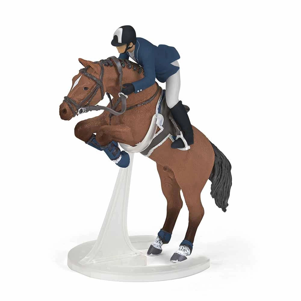 Papo - Jumping horse with rider