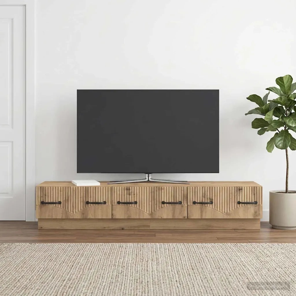 Mobile TV con cassetto Rovere Artigianale 147 x 34,5 x 27 cm 895404