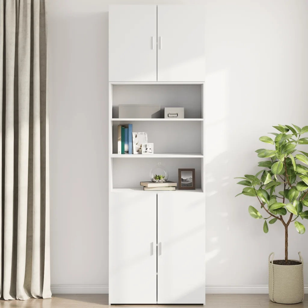 Armadietto a Muro | Mobile a Parete Bianco 80x42,5x64 cm in Legno Multistrato