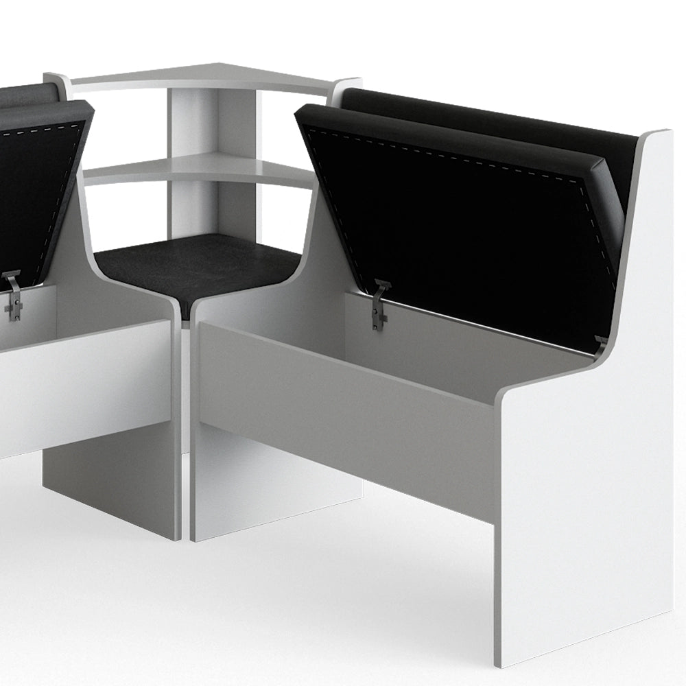 Vicco Gruppo panca ad angolo Bianco 41.5 x 120 cm Senza tavolo