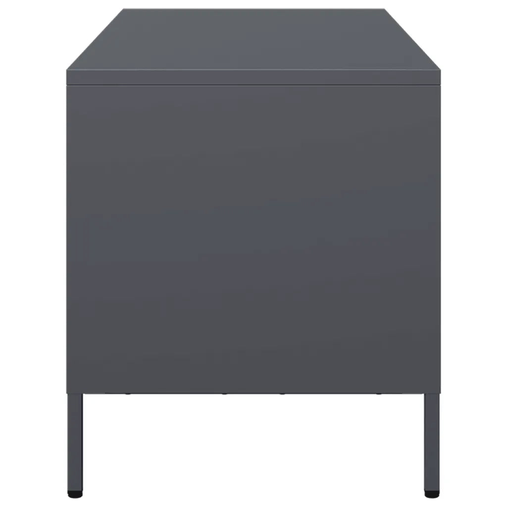 Mobile TV Antracite 101,5x39x43,5 cm Acciaio Laminato a Freddo 851228
