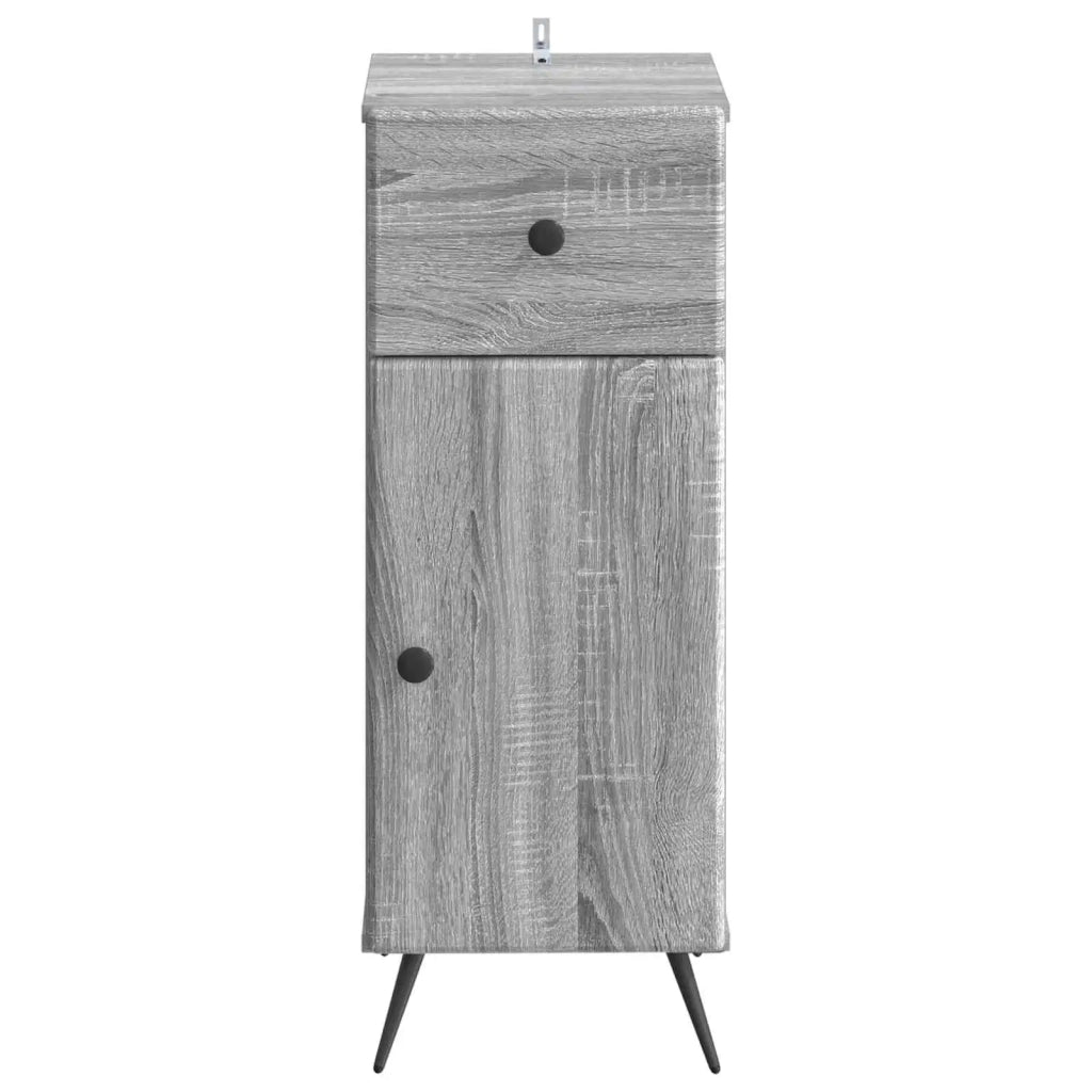 Mobiletto da Bagno BREDA Sonoma grigio 30 x 31 x 80 cm 897491