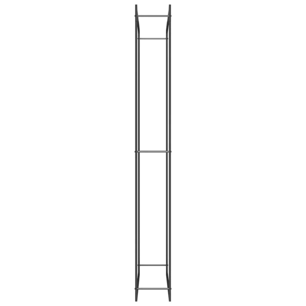 Portalegna finitura opaca 110 x 28 x 214 cm acciaio nero 02_0043746