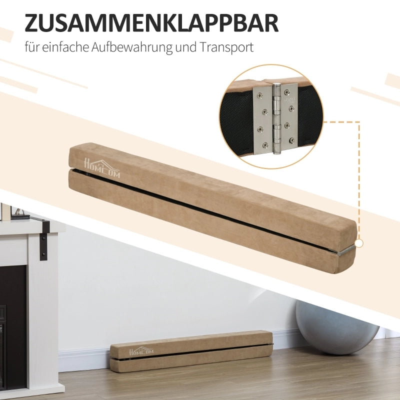 Tavolo pieghevole ¨C zephmum ¨C legno massello marrone 210x10x6.5 cm