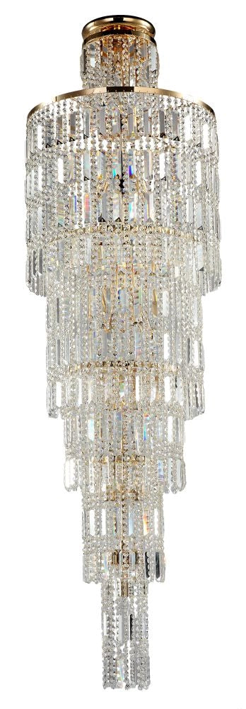 Lampadario Niagara cristallo oro 16 luci Maytoni DIA003-PT50-G
