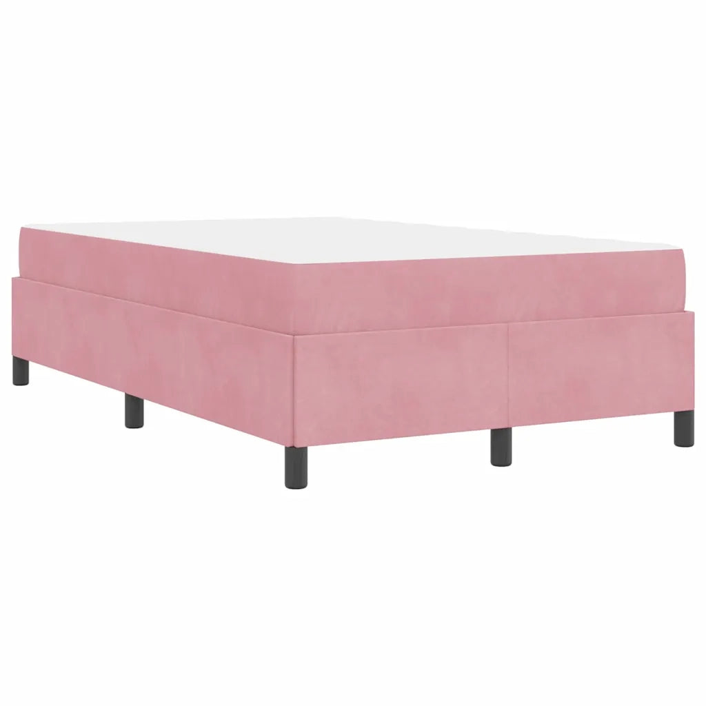 Struttura del letto con materasso Rosa 120 x 190 cm Tessuto 3399053