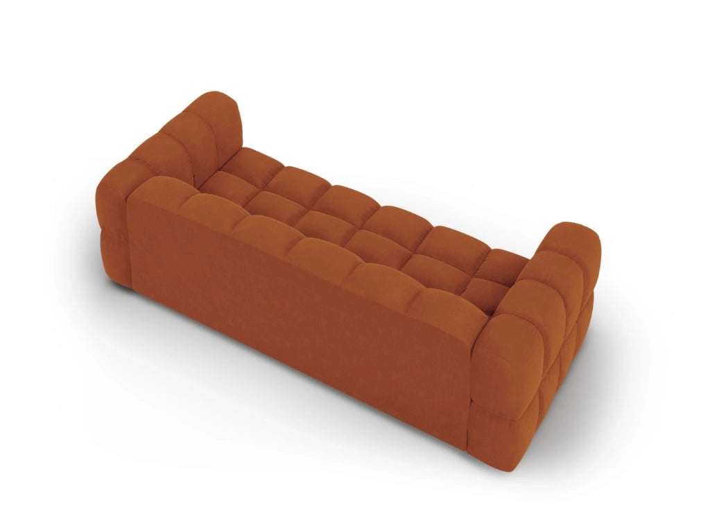 Cosmopolitan Design - Divano modulare "Sky" 4 posti in velluto terracotta 