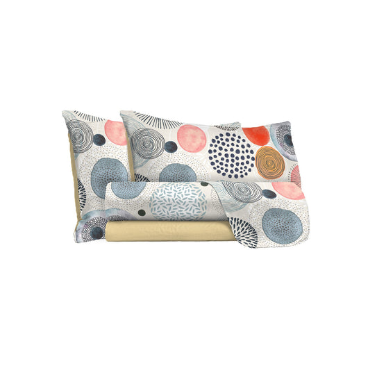 Set lenzuola 1 Piazza e Mezzo stampa sopra Sotto e Federe Acquerello