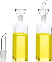 Bottiglia in Vetro 750ml (Pack di 2) - Dispensatore per Olio e Aceto - Bottiglie di Liquore Juniper - Dispensatore di Olio d'Olive con Tappo Ermetico per Olio di Cucina e Insalata